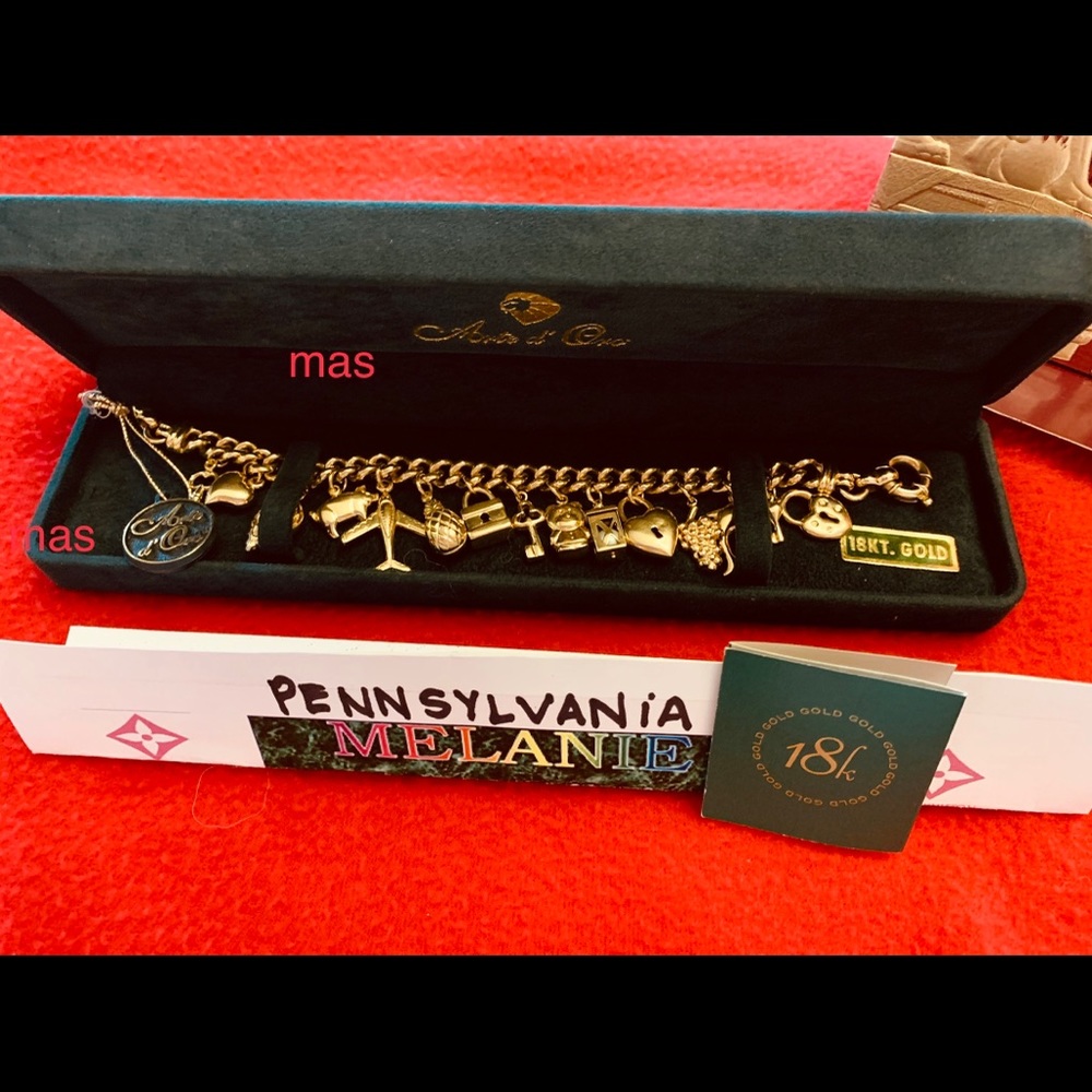 Arte d’Oro Charm Bracelet in 18K YG